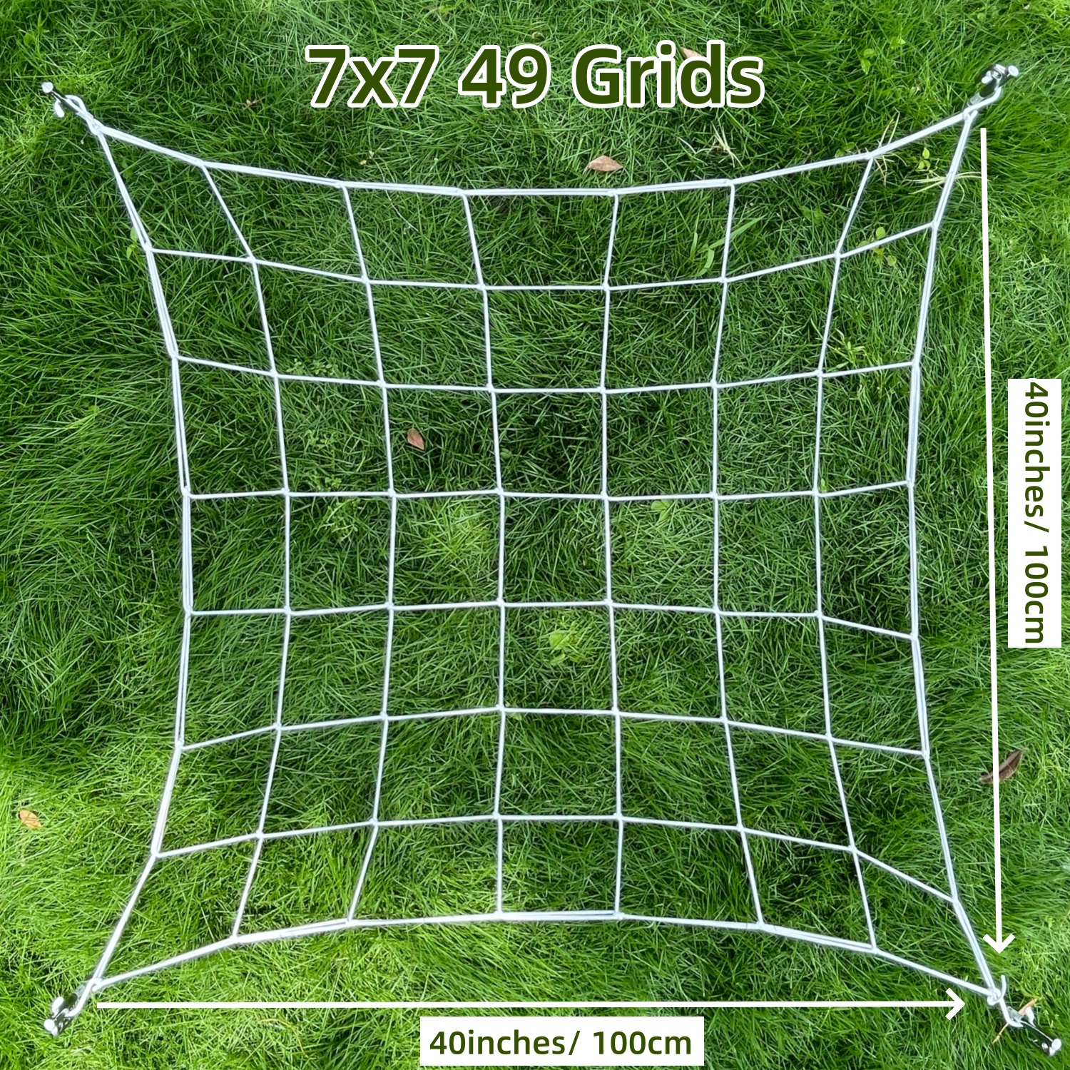 2Stck 4'' Gittergewebe Spaliernetz Pflanzenunterstützung Elastisches ScrOG/LST Netz mit Haken für drinnen wachsen Zelte Kasten Bausatz niedrig betonen Ausbildung: Schokolade