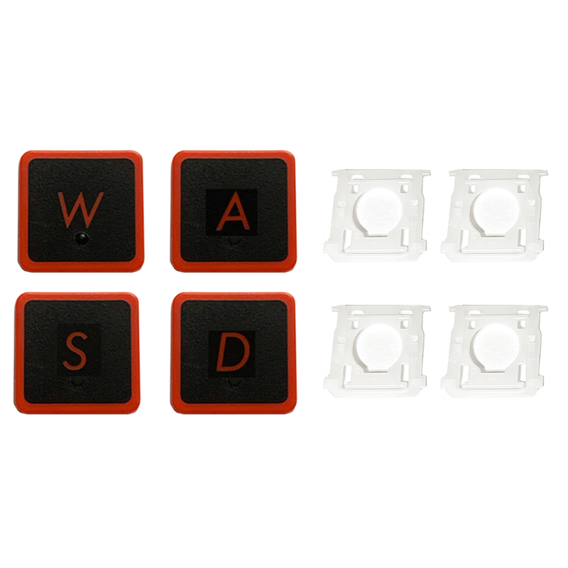 Replacement Keycap Key Cap &amp;Scissor Clip&amp;Hinge For Asus TUF Gaming F15 FX506 FA506 FA506II FX506H F17 FA706 FA706U FX505DY: Red WASD