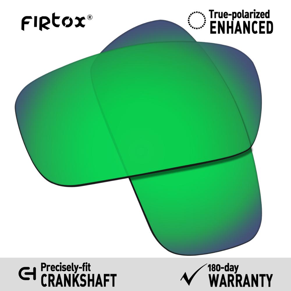 Firtox Wahre UV400 Polarisierte Linsen Ersatz für-Oakley Kurbelwelle OO9239 Sonnenbrille (Compatiable Objektiv Nur)-Mehrere Farben: Grün-polarisiert