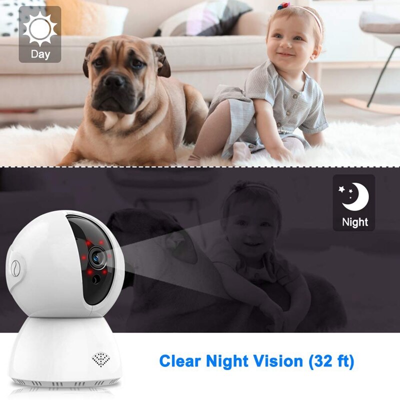 Babyfoon Met Camera En Audio 1080P Hd Video Babyfoon 2.4Ghz Wifi Security Camera Indoor Ons Plug