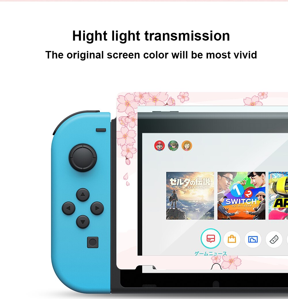 Tempered Glass Screen Protector For Nintendo Switch NS Animal Pink Screen Film For Nintend Switch Accessories