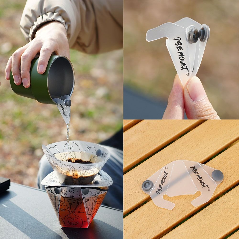 Eenvoudig te installeren draagbare outdoor campingkom afvoeruitloop PP Veelzijdige handdruppelkoffiegidsmondstuk Campinggereedschap met verlengde mond
