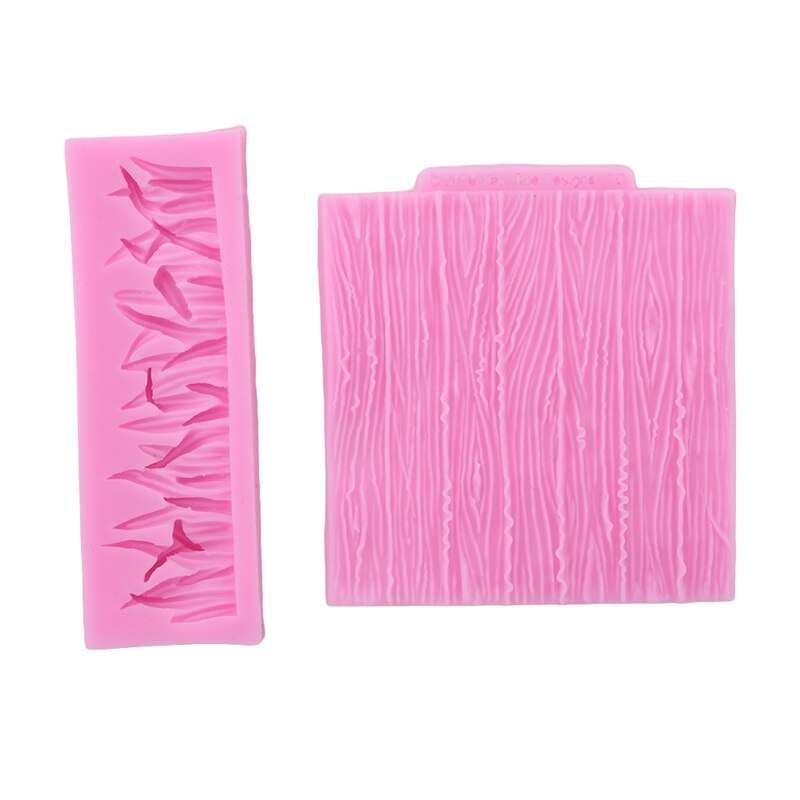 1pc siliconen mal met schorstextuur, houtnerf, fudge, taartdecoratie, suikervorm, bakvorm, chocoladevorm