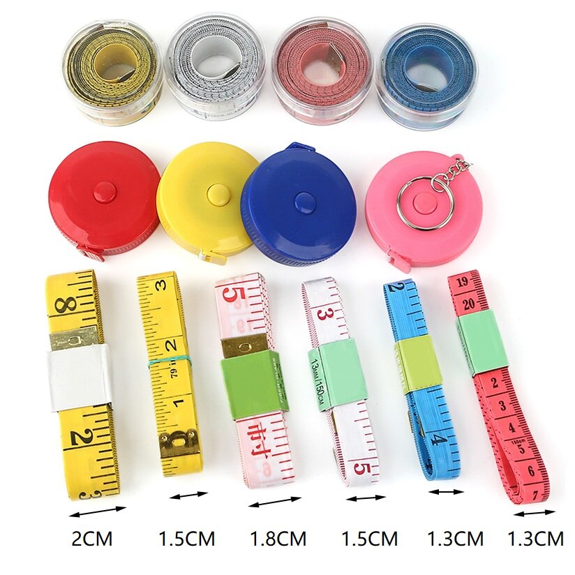 Mesureing Tape Retractable Foot Measure Ruler For Sewing Meter Children's Growth Mini Soft Inch High Precision Double Scale