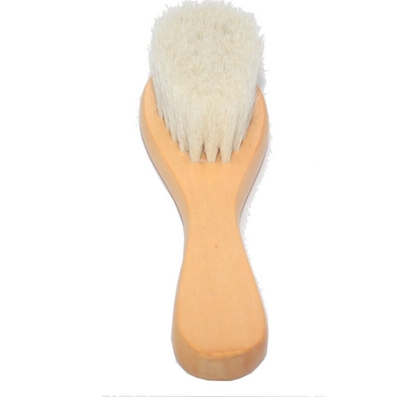 Newborn Brush Baby Natural Wool Baby Brush Comb Brush Care Hairbrush Newborn Hair Brush Infant Comb Head Massager