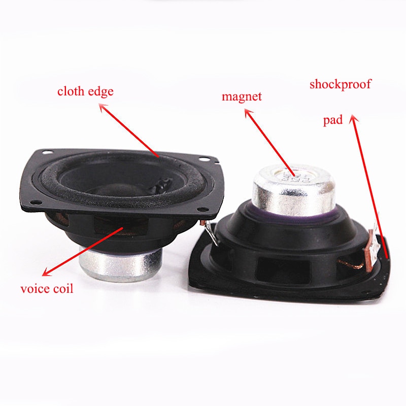 LEORY 2.75 inch 10W-20W Full Range Magnetic Speaker HIFI DIY Replacment 4 ohm Speaker