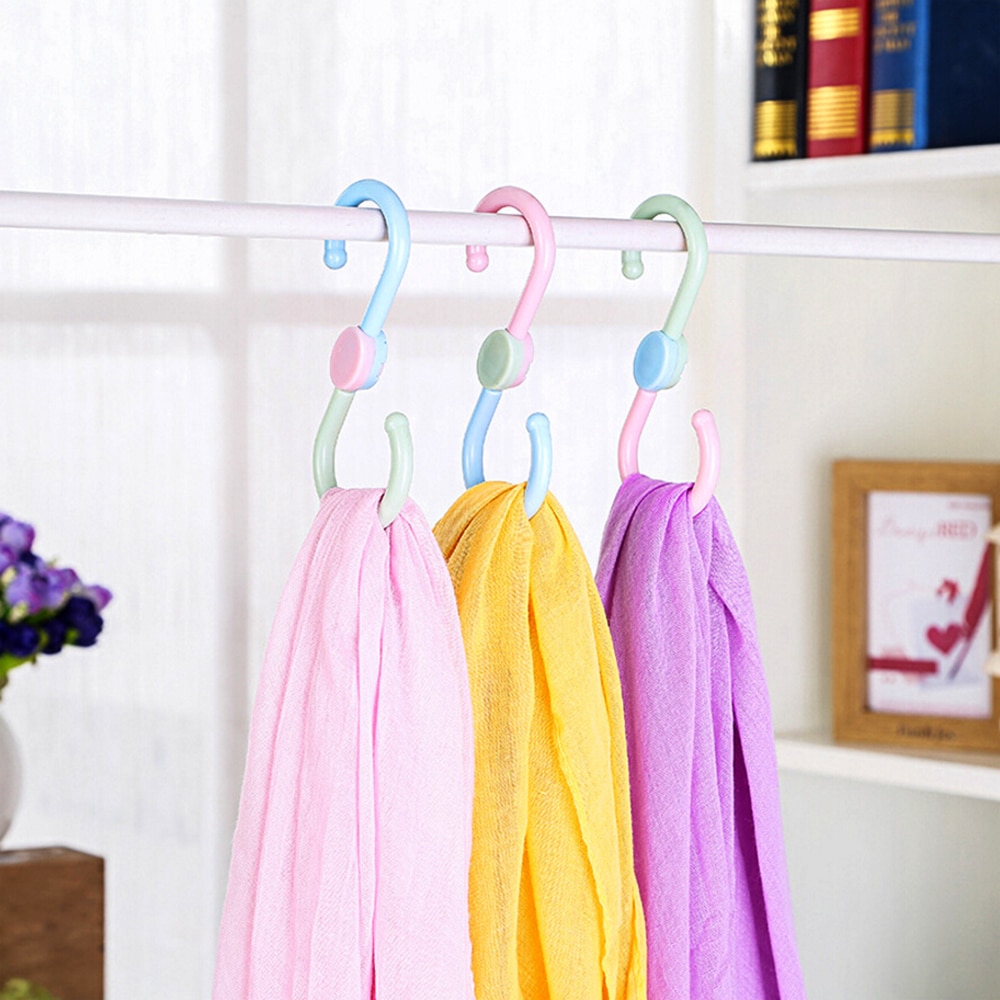 3 sztuk/partia w kształcie litery S haki plastikowe zapięcie przechowywania posiadacze organizator kuchnia wiszące wieszak ubrania hak stojak akcesoria robić domu