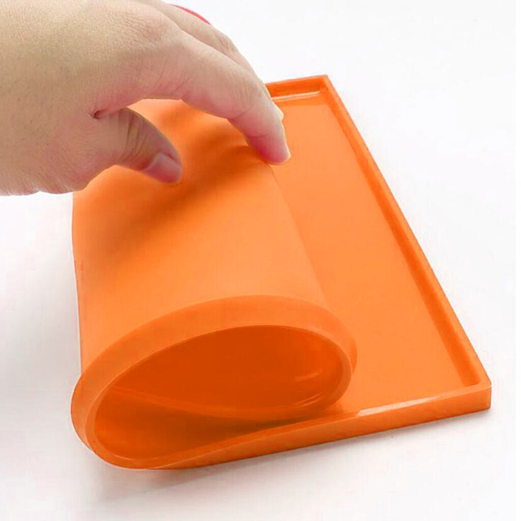 Zwitserse Roll Cake Mat Pad Bakvorm Gebak Gereedschappen Siliconen Anti-aanbak Bakken Tapijt Mat Silicone Mould: Orange