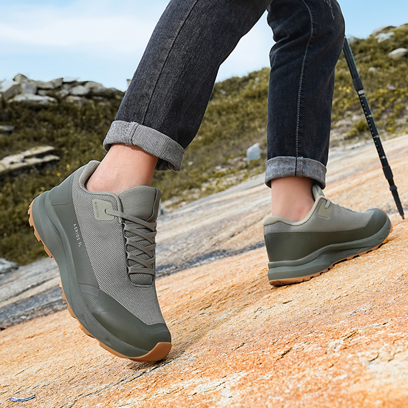 Sapatos de caminhada ao ar livre caminhada montanha antiderrapante casual impermeável tênis de borracha resistente ao desgaste acampamento respirável botas de caminhada