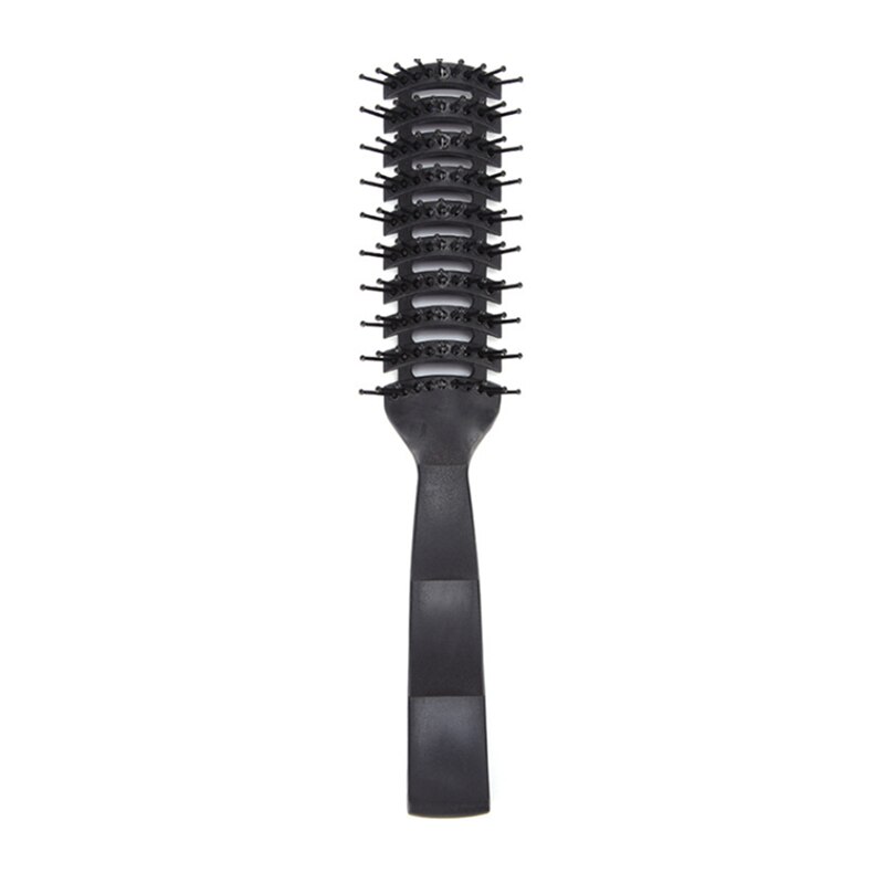 1Pc Professionele Salon Curl Kammen Zwart Pp Plastic Haren Borstel Anti-Statische Massage Kam Voor Hairstyling Tool: Default Title
