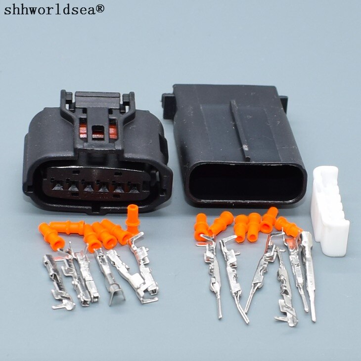 shhworldsea 6 Pin 0.6mm 12303 6189-1083 90980-12303 Auto Accelerator Pedal Sensor Female Connector For Toyota Subaru