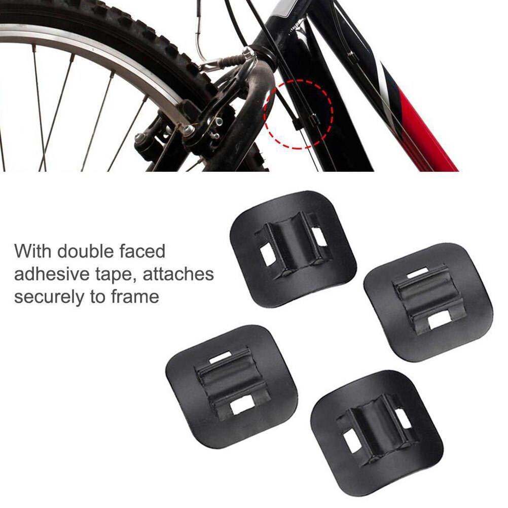 2 stk cykel kabelclips cykelhus wire spænde cykling skift kabel bremse gear kabelhus fastgørelse holder guide til mountainbike
