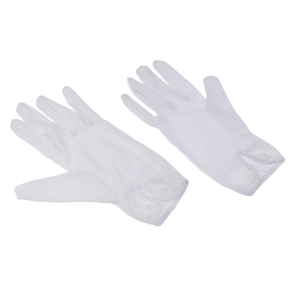 2 pièces gants blancs pour Snooker piscine arbitre taille unique convient à la plupart