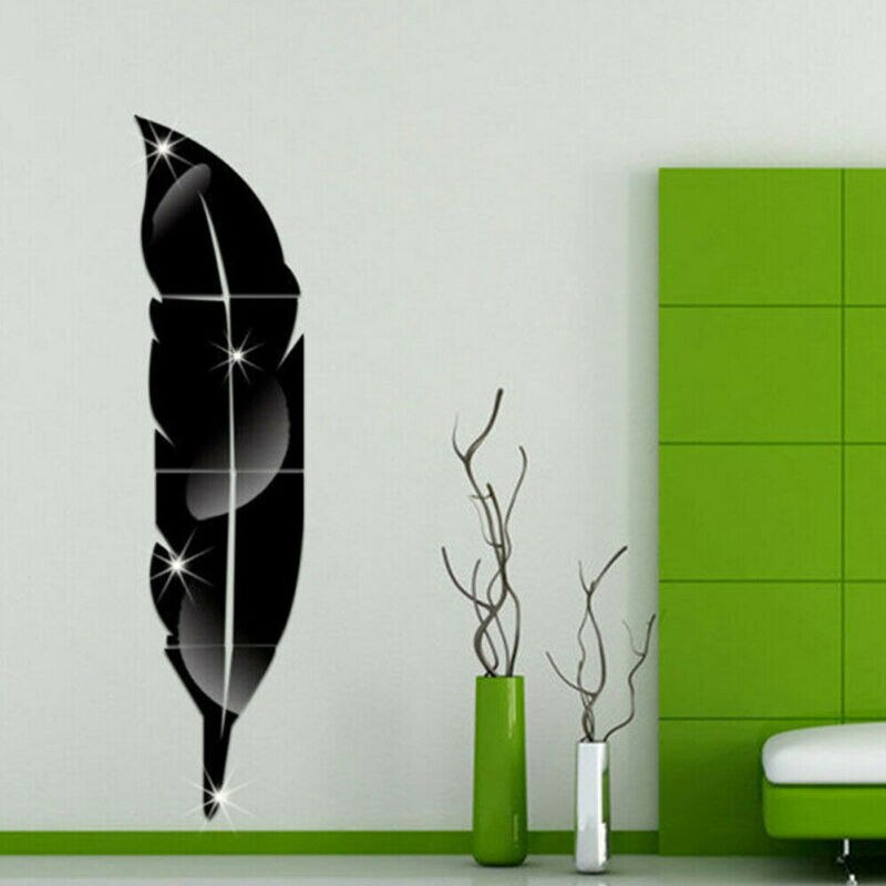 3D Veer Spiegel Muursticker Kamer Decal Mural Art Diy Home Decoratie 73 Cm