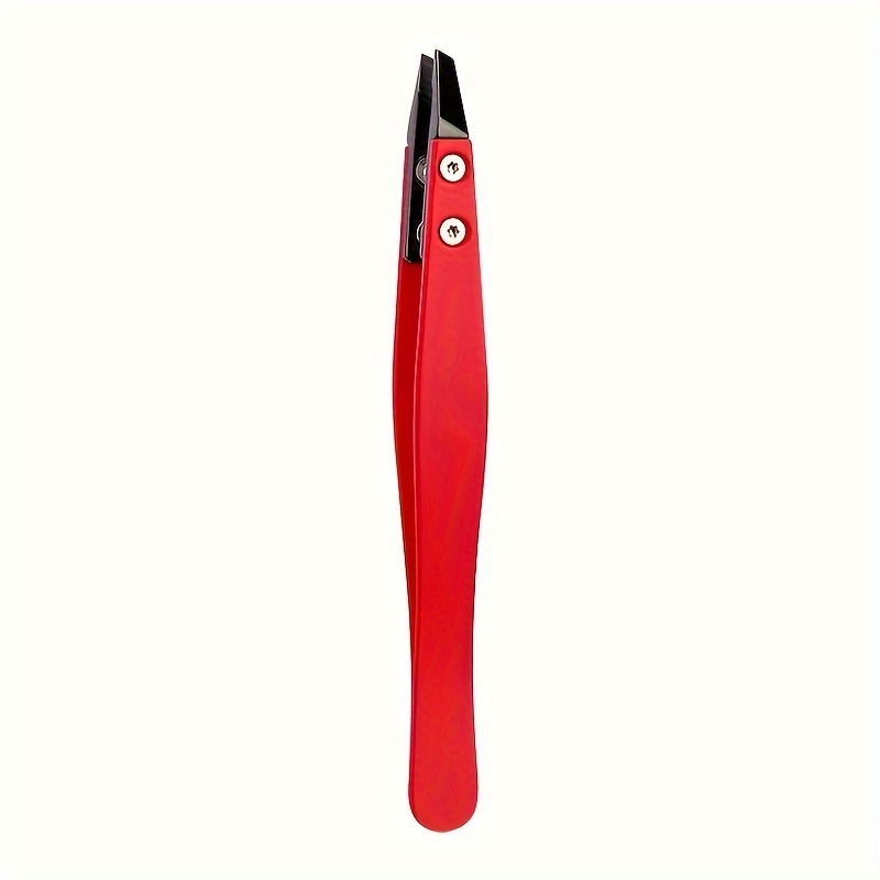 Spitze Pinzette aus Zirkonoxid-Keramik, Pinzette aus Edelstahl mit schräGen Spitzen, Kanten, Augenbrauen, Bärte, Haar, Wimpernpinzette: verrotten