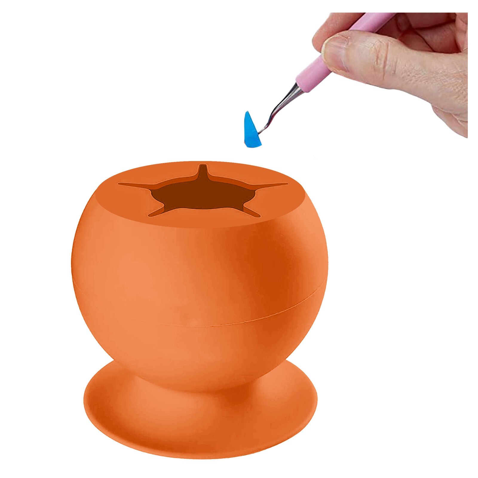 Portable Weeding Waste Collector Vinyl Silicone Suction Cup Weeding Tool Kit Household DIY Handicraft Storage Box Dorpshipping