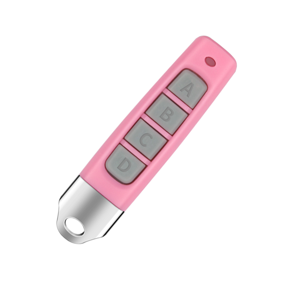 Universal 433MHz Electric Gate Remote Control Self-copying Garage command RF Wireless Duplicator Clone Code Learning code 433.92: Pink