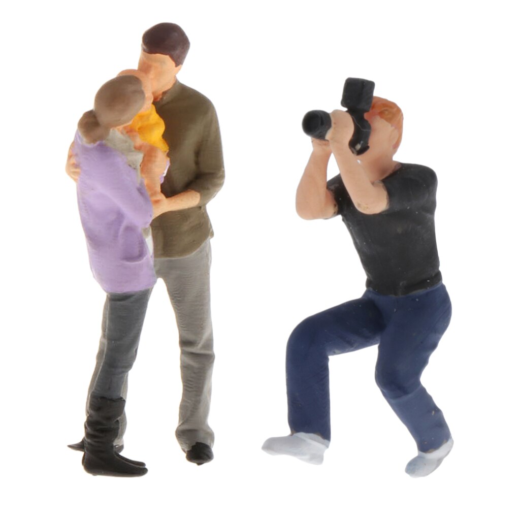 1/64 Scale Painted Family Figures Model Dolls Landscape Diorama S Scale