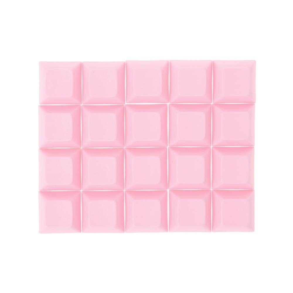 20x PBT Keycaps DSA 1u Blank Printed Keycaps do Mechanicznej Klawiatury Gamingowej: Różowy