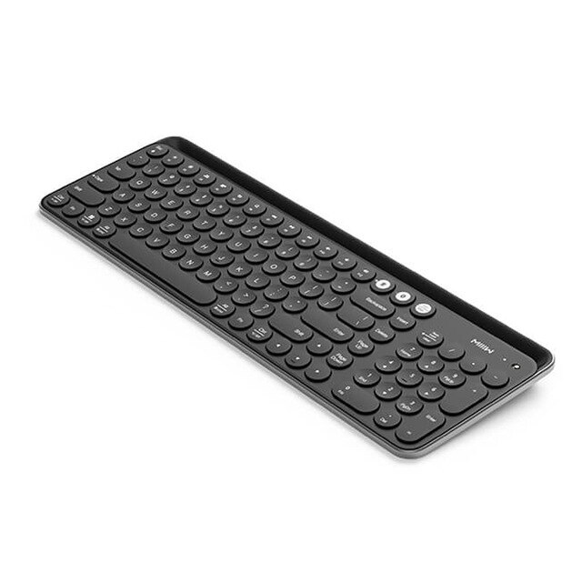Xiaomi MIIIW Bluetooth double clavier 104 touches 2.4GHz Multi système Compatible sans fil lumière ordinateur portable tablette clavier: Black
