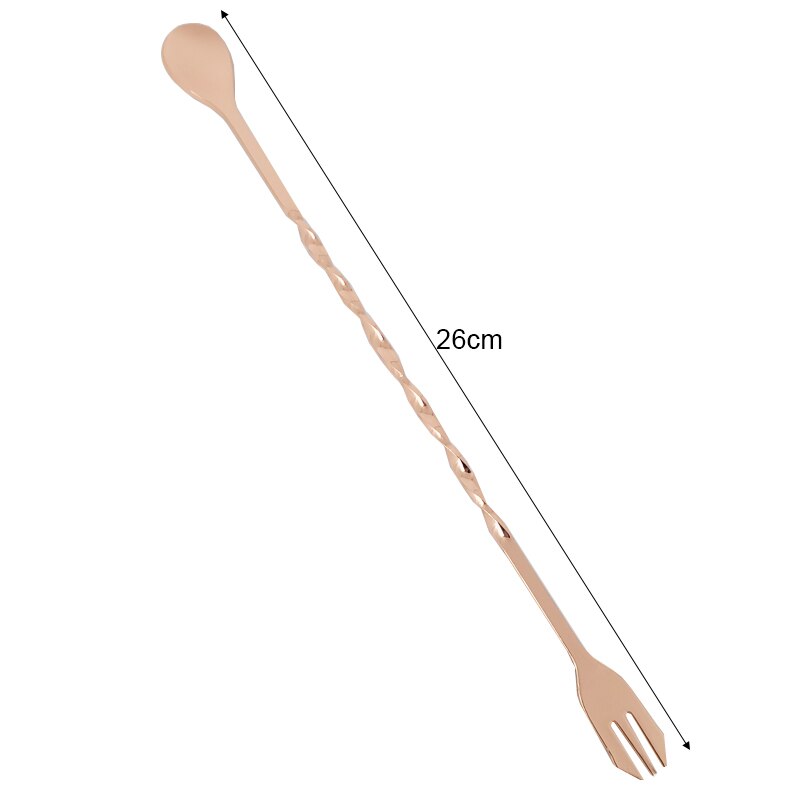 Cocktail Shaker Stainless steel Rose Gold Black Sliver Bar Spoons Cocktail Drink Mixer Muddler Ice Strainer