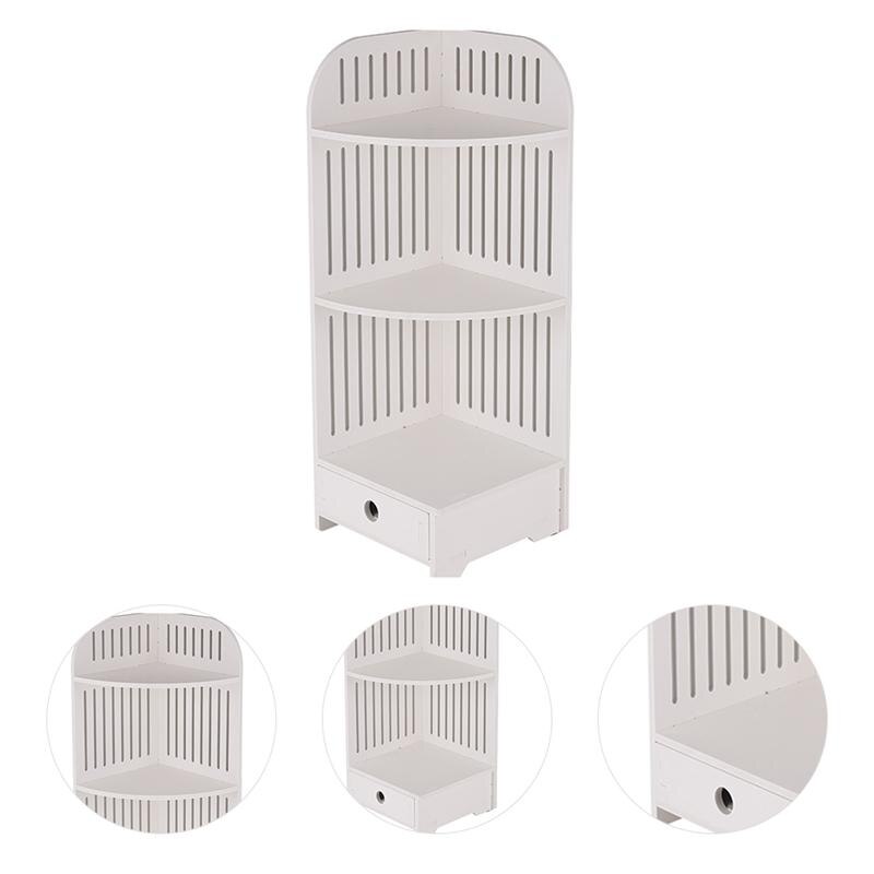 1pc Portable Lightweight Durable Practical Plastic Storage Rack Storage Shelf Storage Container Tableware Holder for Bathroom
