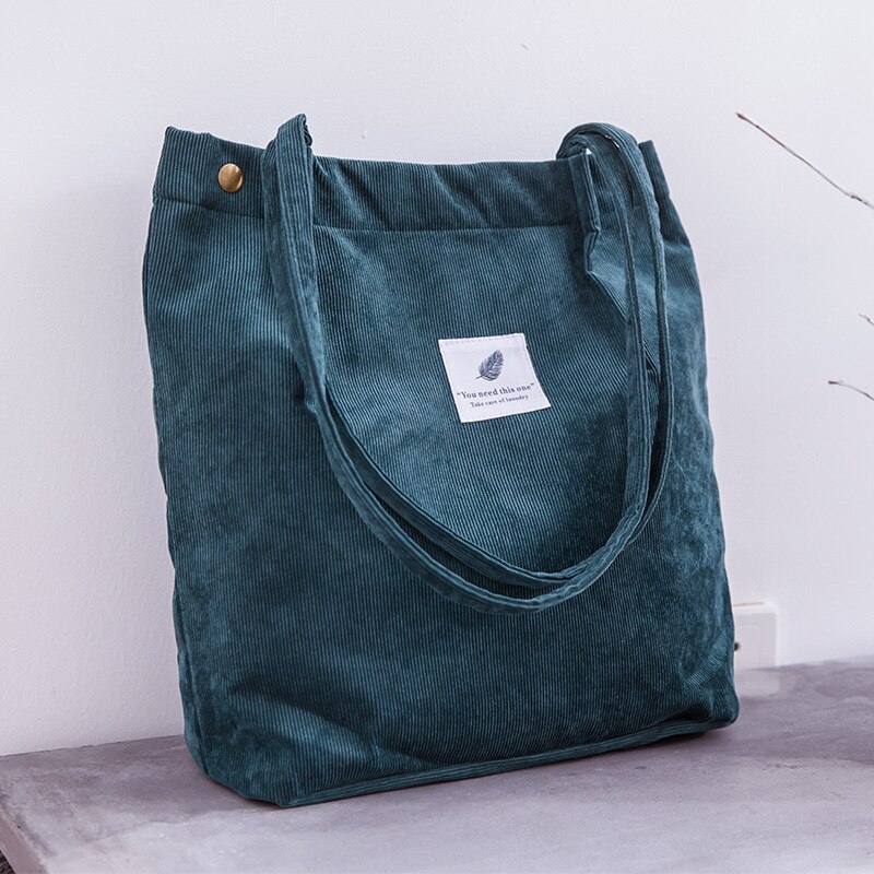 Saco de compras de veludo feminino pano lona bolsa de ombro bolsa de armazenamento ambiental reutilizável dobrável eco mercearia totes