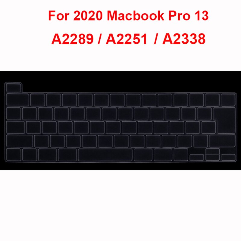 Japanese style keyboard protector for Macbook Pro 13 A2289 A2251 Pro 16 A2141 keyboard cover: Clear