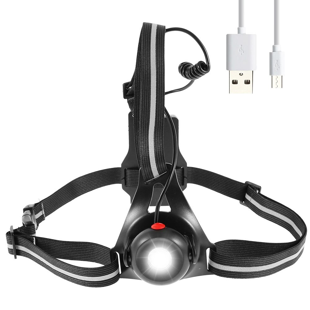 Running Light, Run Light voor hardlopers, body fakkel, borstlicht, oplaadbare borst LED-lamp met reflecterende band