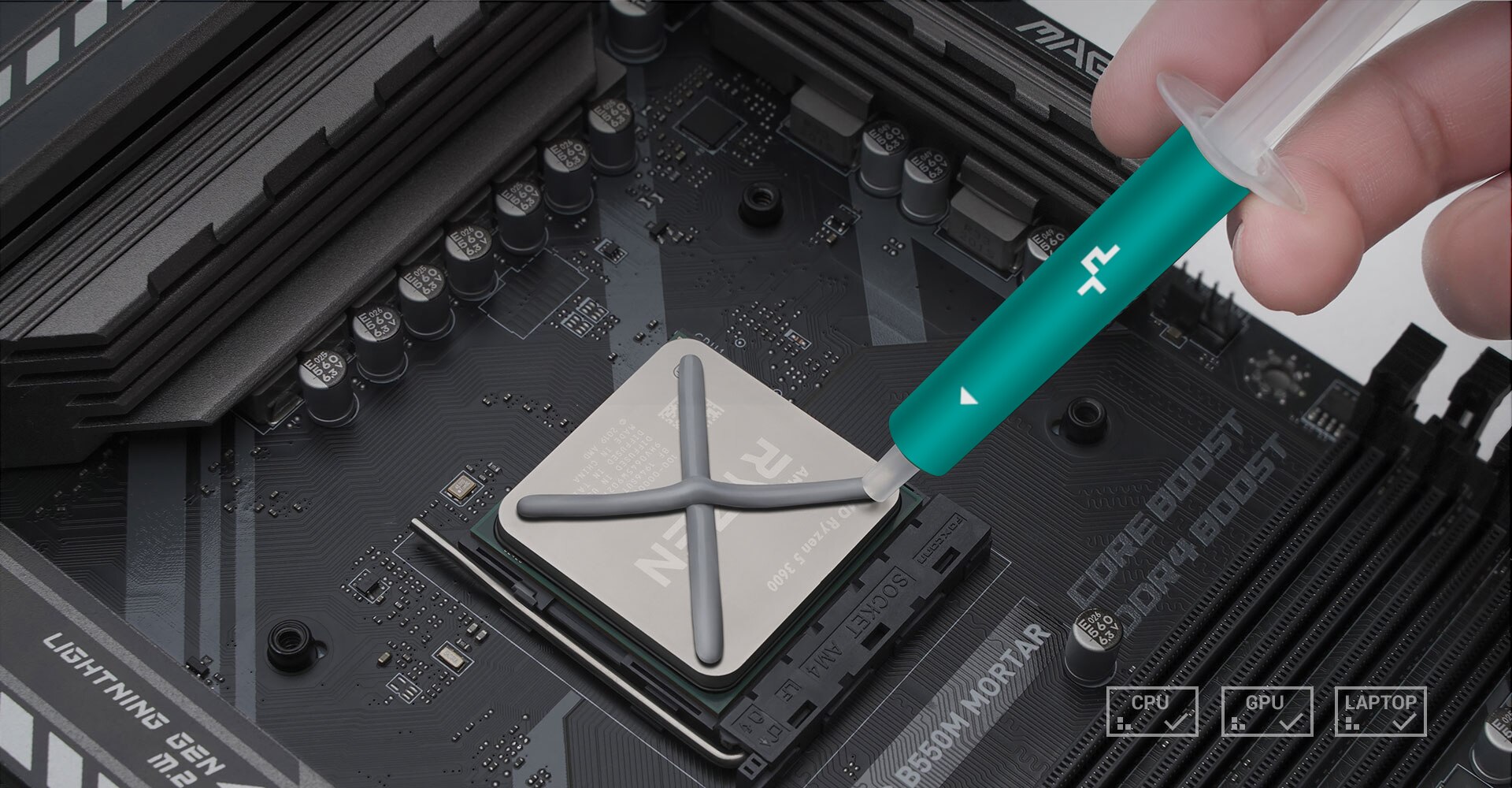 DeepCool Z10 Eco-friendly 5g Thermal Paste Suitable for Chipset 0.08℃*cm^2/W Insulation Properties Silicone Grease термопаста