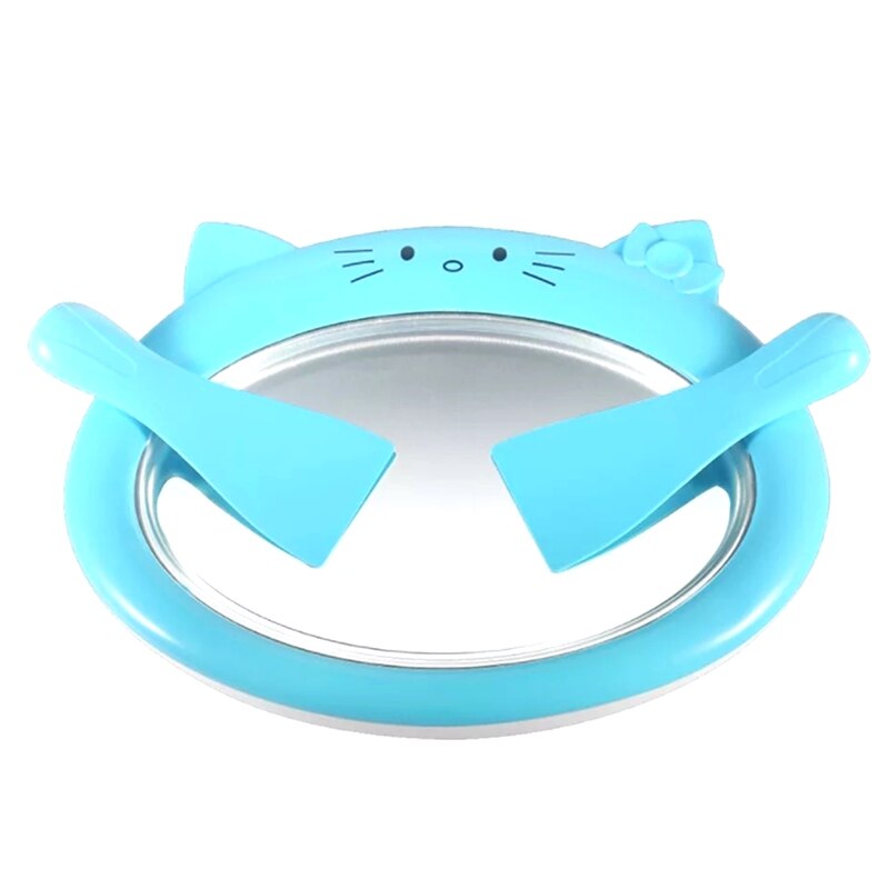 Cartoon Mini Fried Ice Cream Yogurt Making Machine Fruit for Kids: Blue