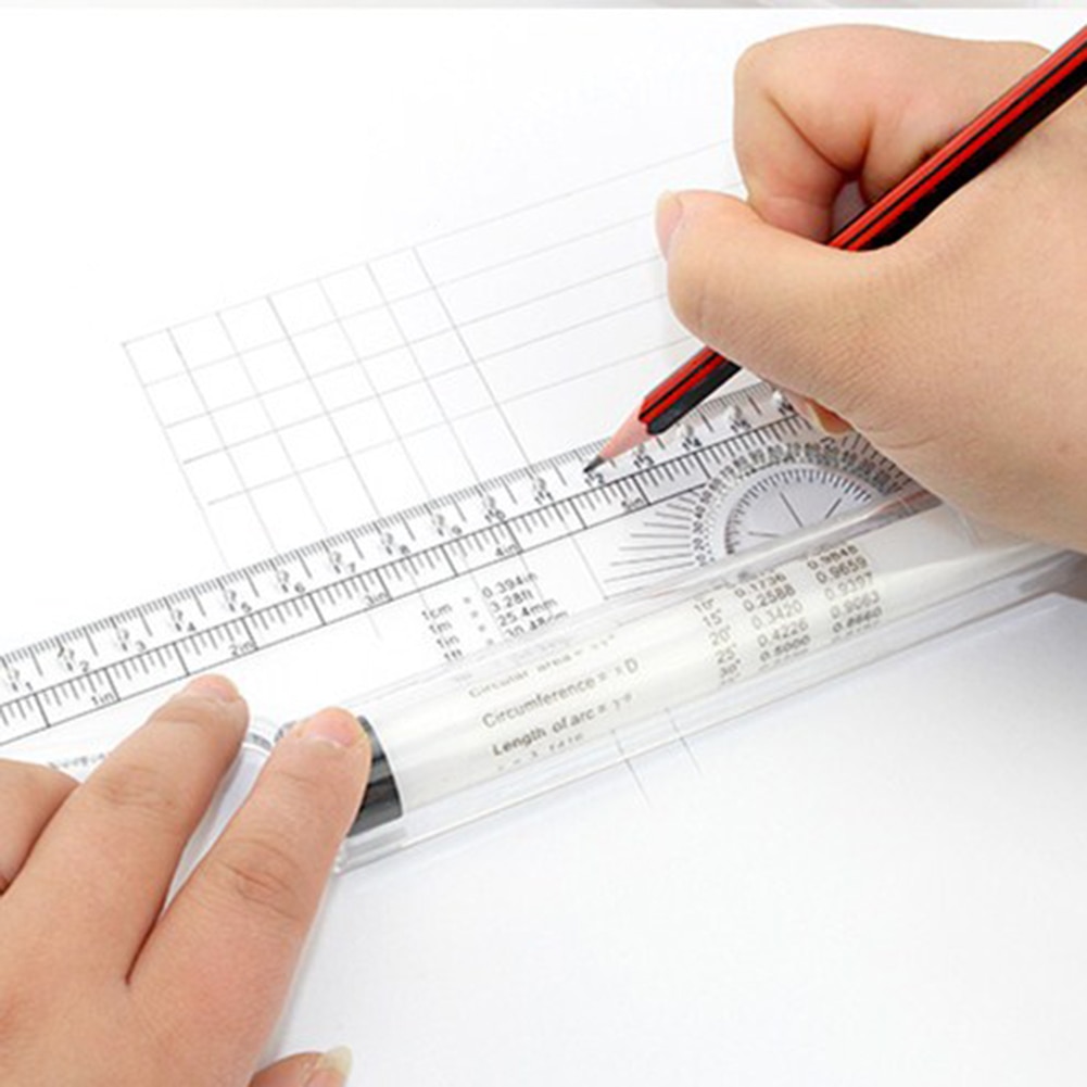 Multi-purpose Rolling Ruler for drawing Angle Parallel Ruler Universal Foot Angle Rule Balancing Scale Drawing Reglas