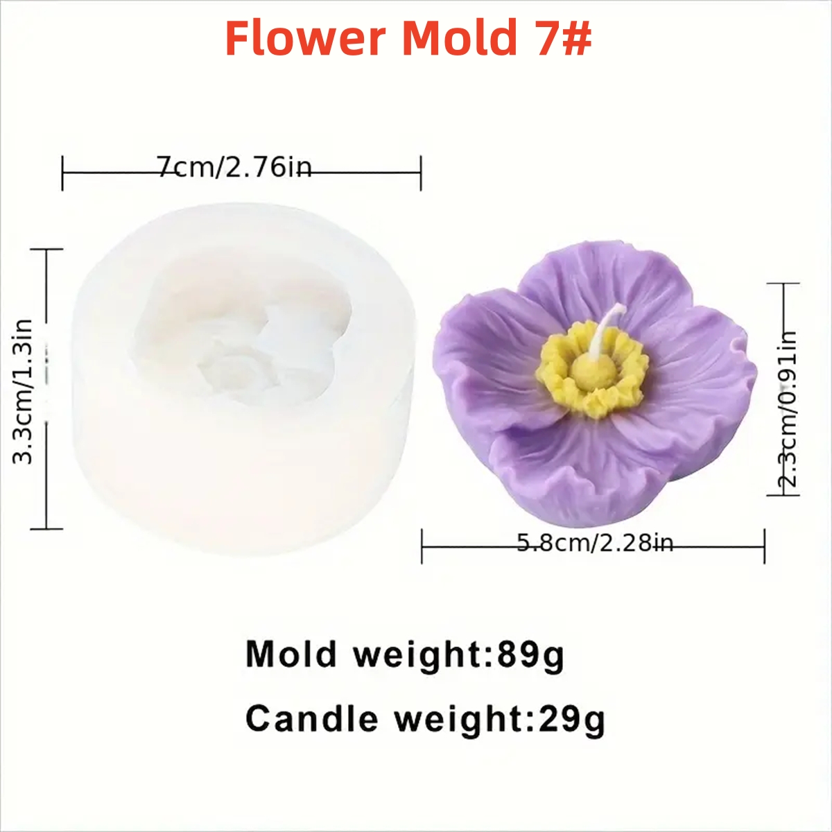 Siliconen hortensia bloemvorm voor decoratieve bloemstukken - plantenzeep en kaarsen maken boeket kleivormen: Army Green