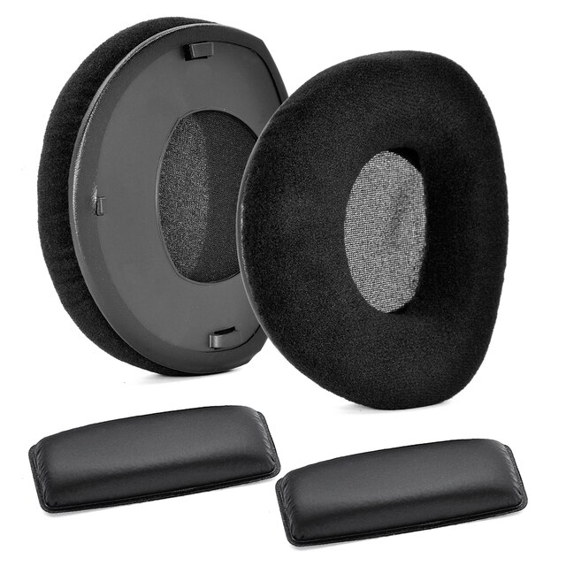 Neue Ersatz Ohr Pads Schwamm Velours Kissen Ohrpolster Ohrenschützer mit Kopfhörer für Sennheiser HDR 160 170 180 Kopfhörer: 1 Set (V)
