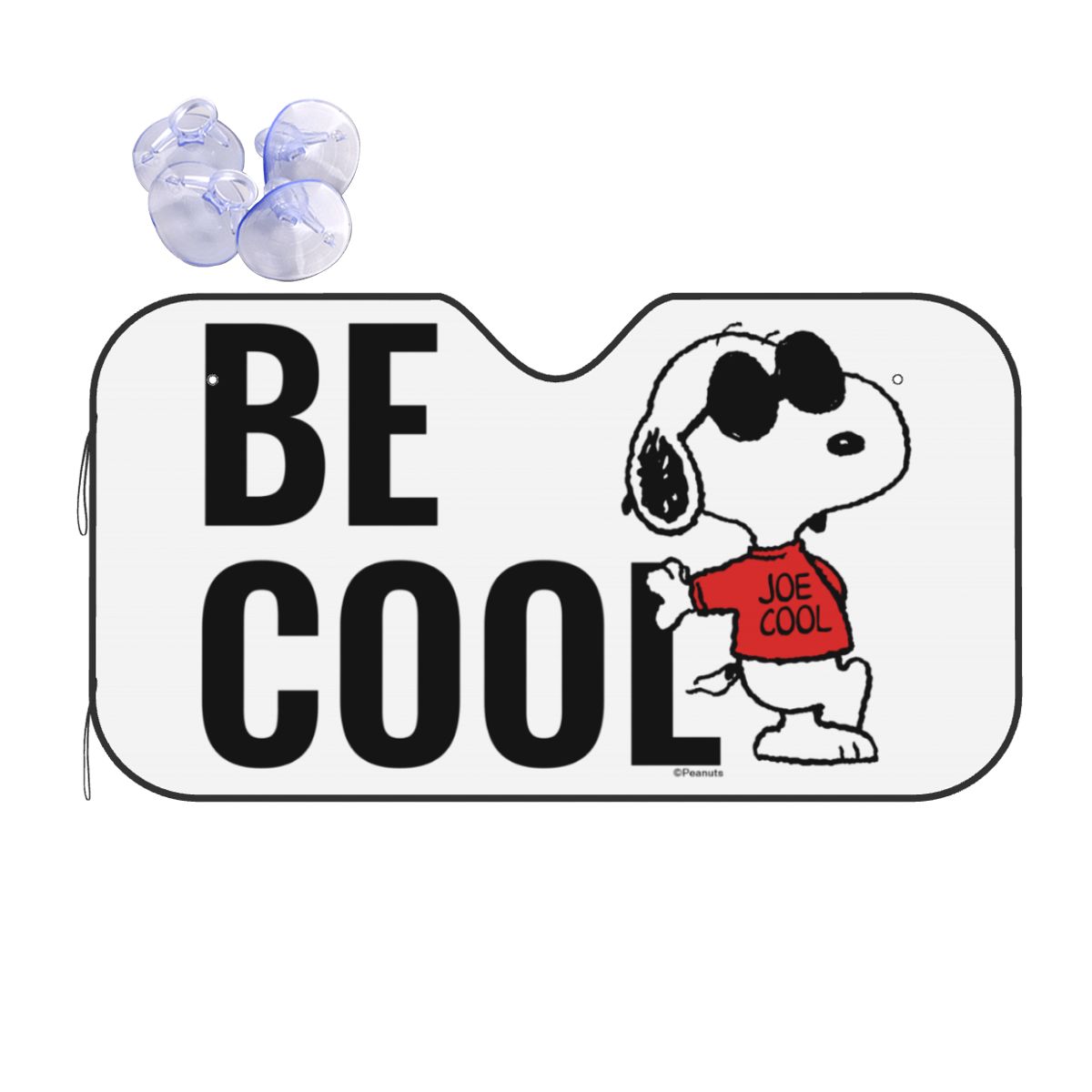 Snoopy & Woodstock Windshield Sunshade Personality Car Front Window Visor 70x130cm Sun Visor Accessories Covers: Dark Grey