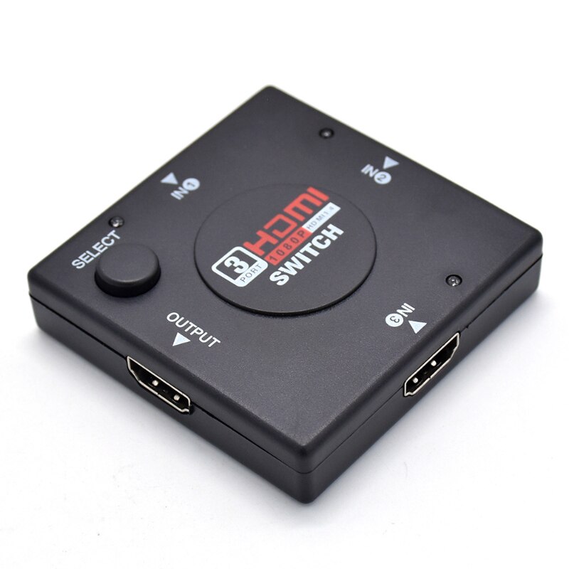 HD 3 Input 1 Output Mini 3 Port HDMI-compatible Switch Female To Female Switcher Splitter Box Selector for HDTV 1080P