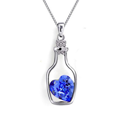 Perzik Drift Fles Power Kettingen Crystal Ketting Vrouwen Strand Statement Sieraden