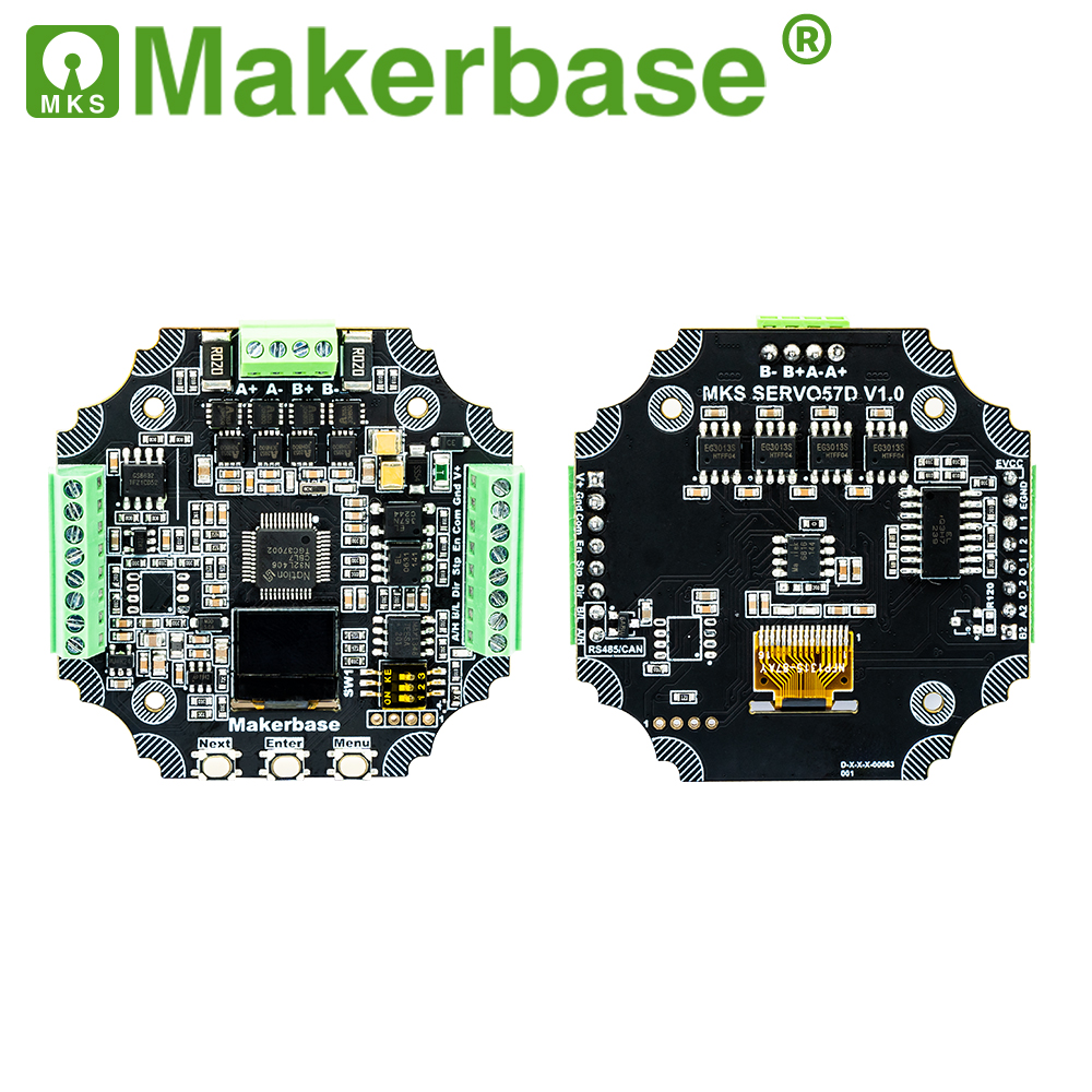 Makerbase mks servo 57d nema 23 lukket loop stepper motor driver cnc 3d printer til gen_l foc stille og effektiv