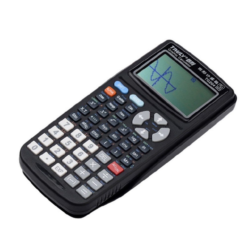 TG204 Portable Size School Students Graphics Calculator Scientific Graphing Calculator For Graphics Teaching Black