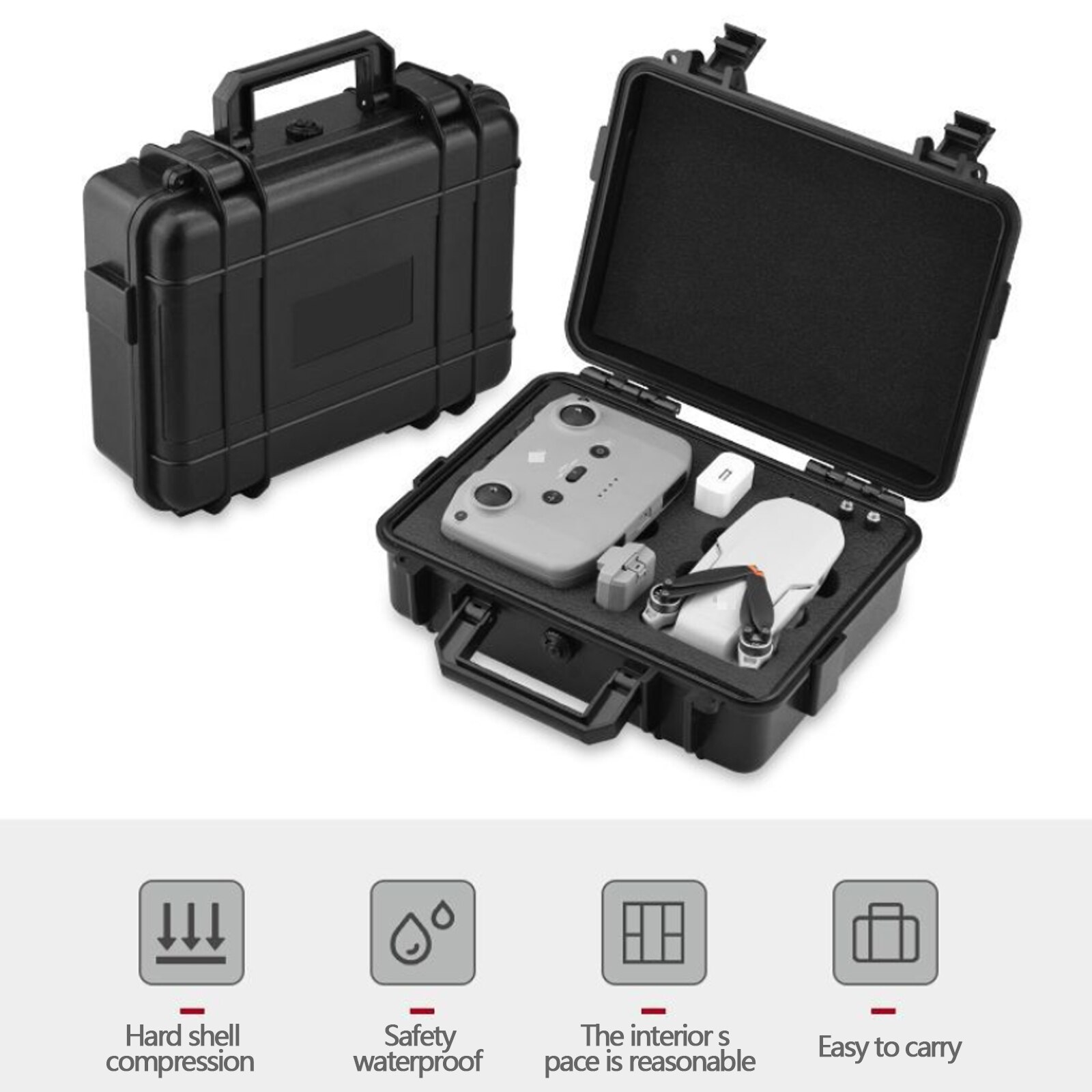 BRDRC custodia protettiva per valigia impermeabile portatile custodia protettiva da viaggio custodia rigida per DJI Mavic Mini 2 accessori per droni