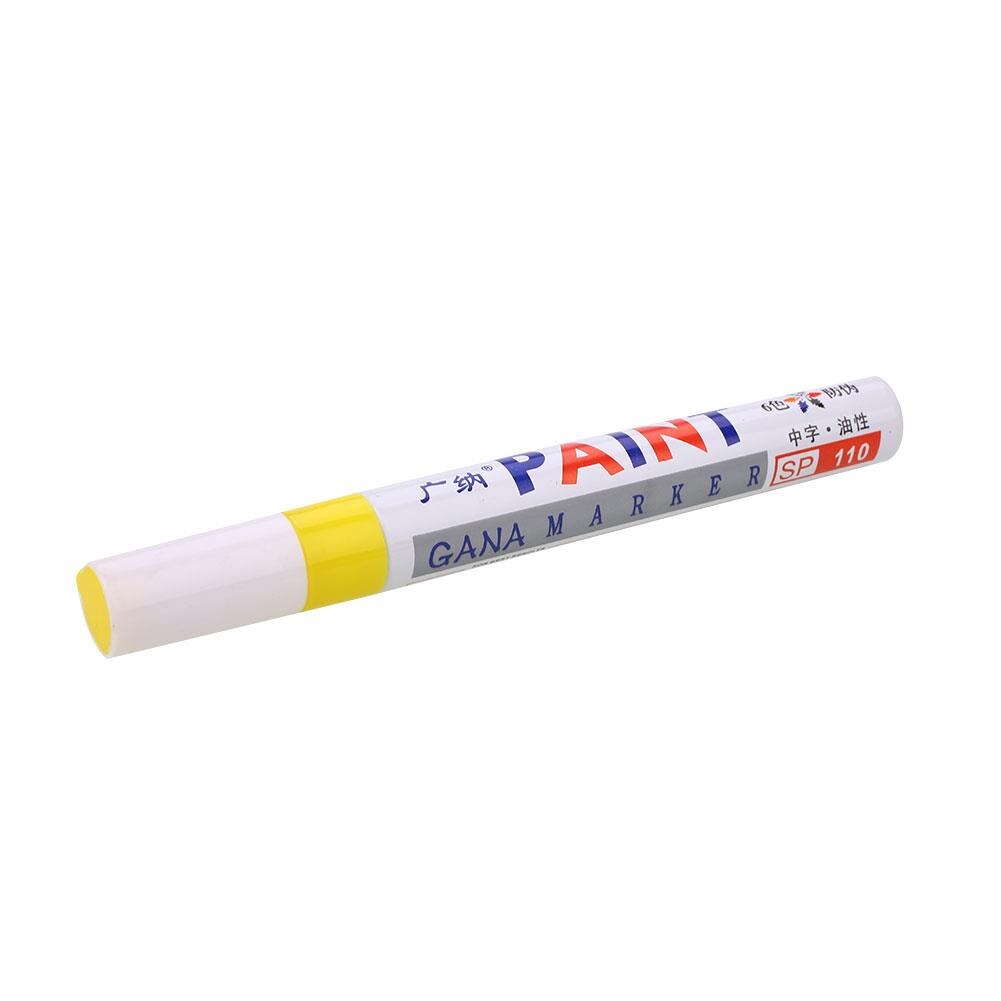 Repair Pen Permanent Permanent Car Car Scratch Repair Pen Remover Painting Paint Marker Pen Universal Waterproof Tire: Yellow