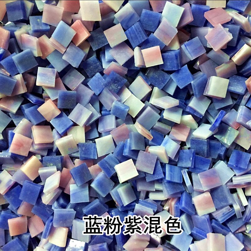 80G/2.82Oz (110 Stuks) 1Cm Vierkante Gekleurde Glas Spiegel Mozaïek Tegels Art Glas Ambachten Materialen Diy Bulk Mica Decoratie