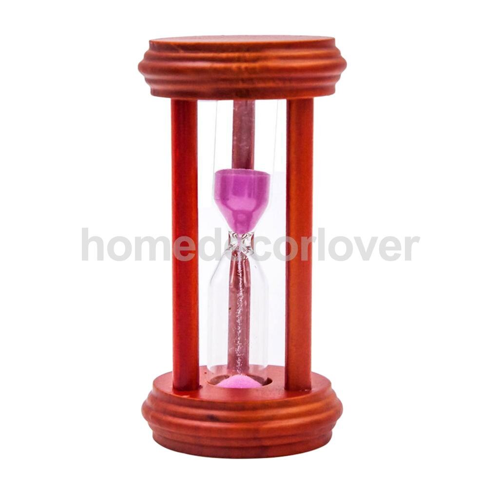 3 Min Hourglass Wood Sand Timer Clock For Kitchen Cooking Kids Learning 2 Colors