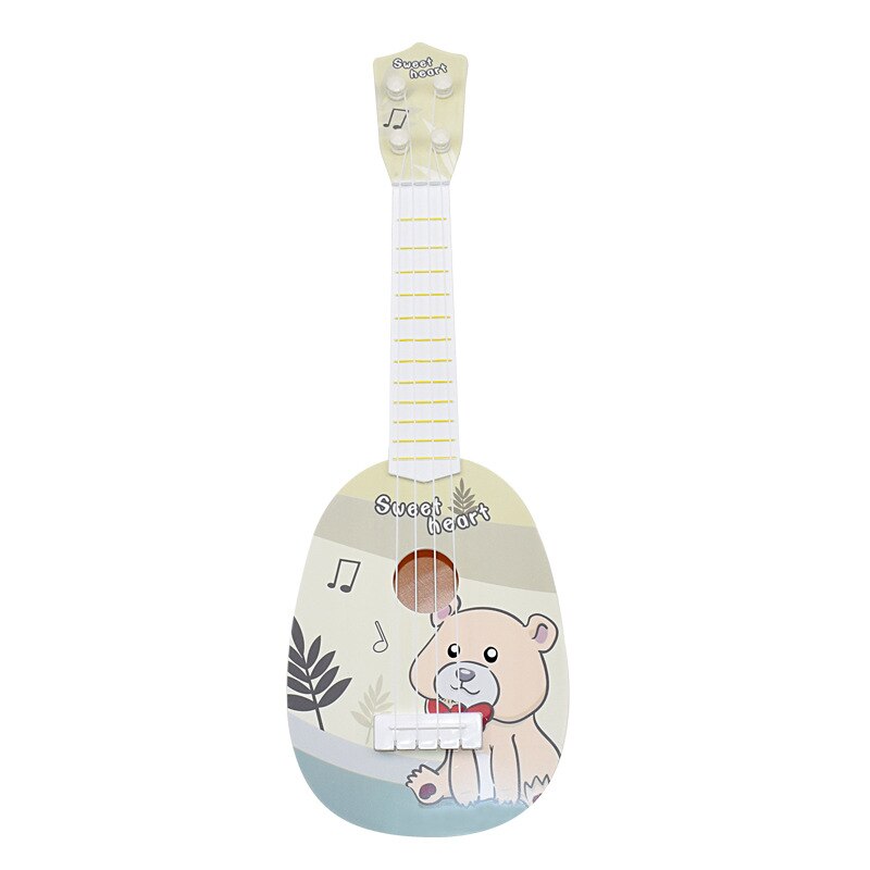 Guitar Children´s Toys Ukulele Children´s 4-String Beginner Musical Instrument Toy Educational Toy Cute Mini Guitar 4 Color