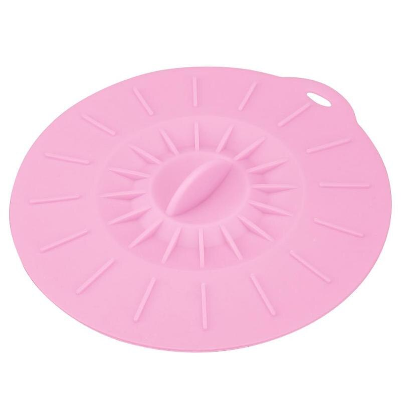 Beker Deksel Karton Water Drinkbeker Deksel Siliconen hittebestendige Anti-dust Kom Cover Cup Cap Diameter 10 /12/16 cm Seals Glazen Mokken: 100mm / pink