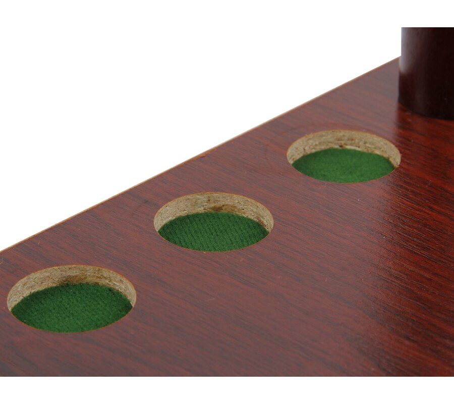 Premium Solid Wood Pool Billiard Standing Cue Rack Holder 7 Holes