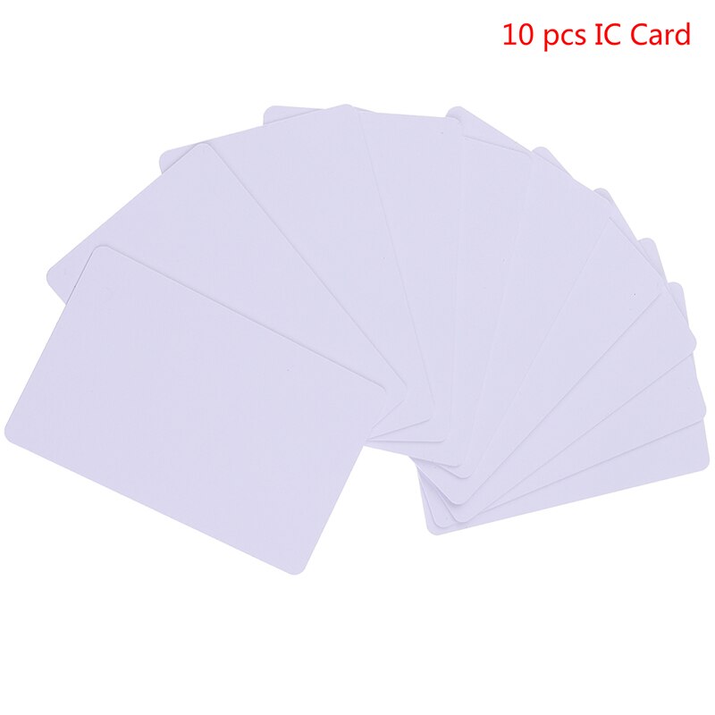 10pcs RFID Key Tag Access Control Card 13.56 MHZ Contactless High Frequency IC Cards White PVC Access Attendance NFC Card