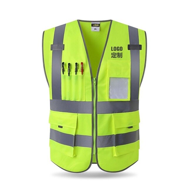 High Visibility Reflective Vest Working Clothes Motorcycle Cycling Sports Outdoor Reflective Safety Clothing Reflective Jacket: 003 Reflective Vest / XXL