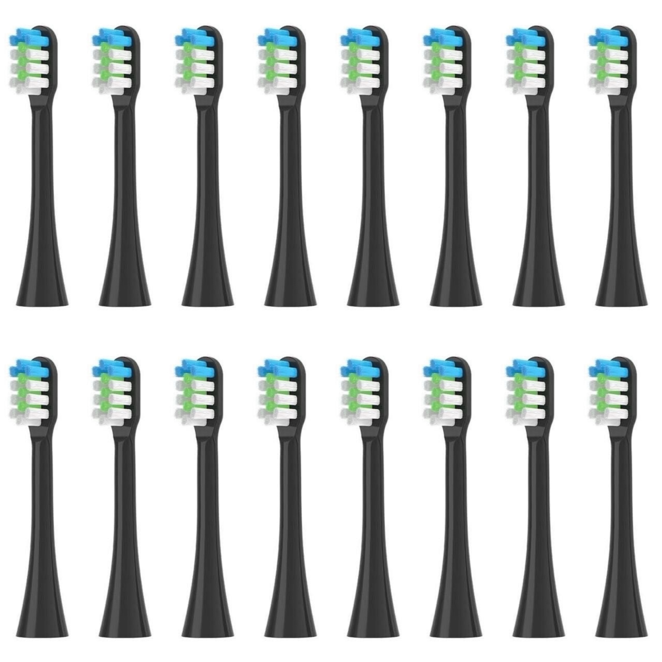 Replacement Toothbrush Heads For nandme nx8000 Sonic Electric Toothbrush Soft DuPont Bristle Tooth Brush Head,4/8/16PCS: Silver