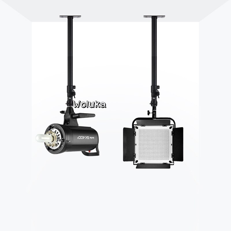 Retractable ceiling lamp holder with inverted ceiling lamp holder with fixed screw photography flash T18